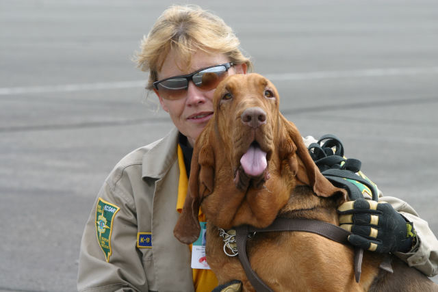 Janet And K-9 Copper  SARCON 2004