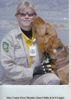 Janet and K-9 Copper SARCON 2004