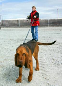 Janet & K-9 Lady Copper at SARCON 2003