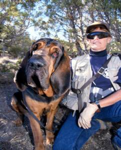 Janet And K-9 Domino Posse Search Excerise